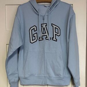 GAP Sky Blue Zip-Up Hoodie - Size M